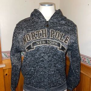 Crazy 8 Black and Gray Hooded Jacket